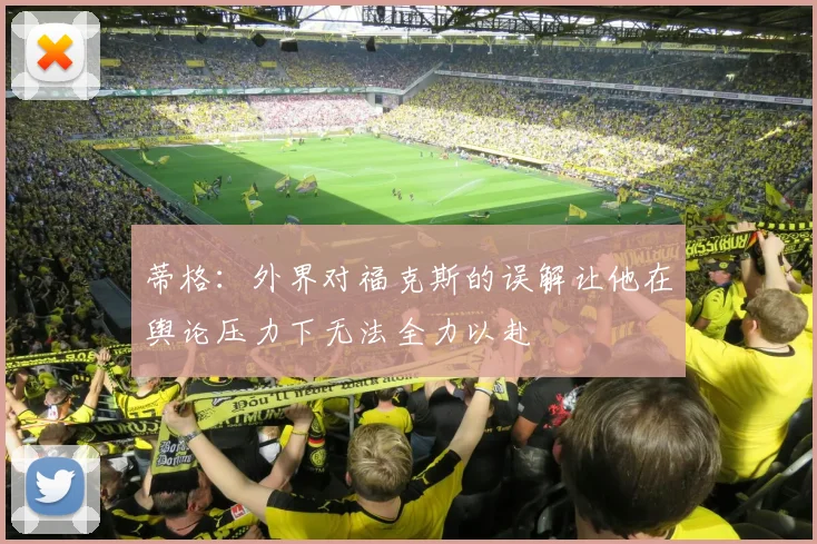 蒂格：外界对福克斯的误解让他在舆论压力下无法全力以赴